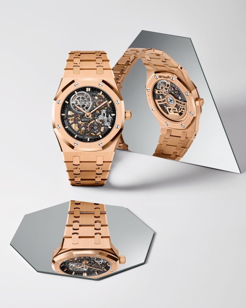 AP皇家橡樹2022新表亮點3：「Jumbo」超薄鏤空腕表39毫米-復(fù)刻表