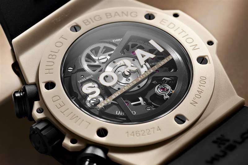 宇舶表推出大爆炸Big Bang Unico Sorai 腕表以幫助拯救非洲犀牛-復(fù)刻表