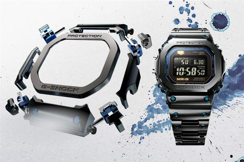 Casio 2022新表青墨MRG-B5000BA及迷彩GMW-B5000TVB型格登場(chǎng)-復(fù)刻表