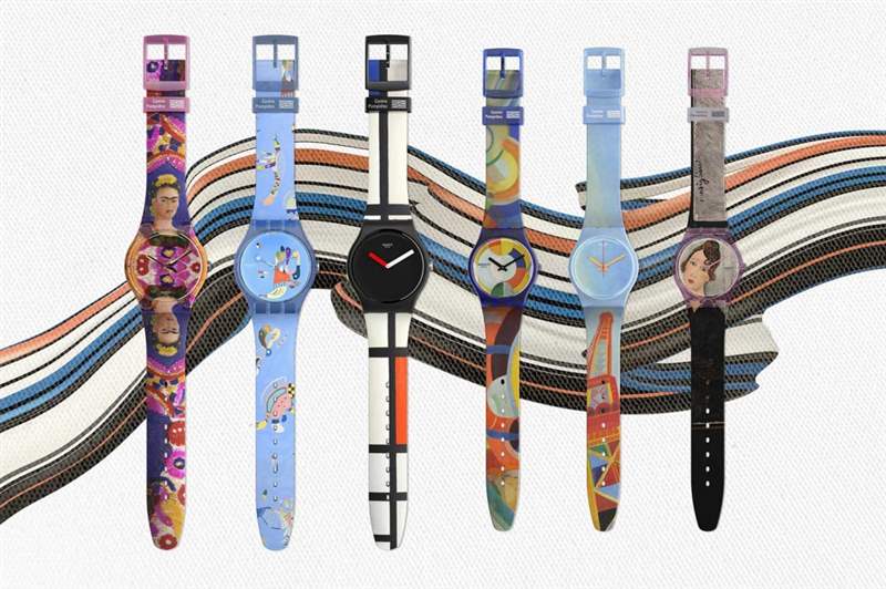 斯沃琪Swatch X Centre Pompidou系列將六幅名畫(huà)放在腕上-復(fù)刻表