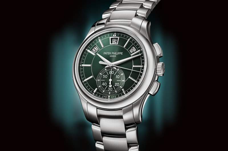 PP百達(dá)翡麗又一綠面鋼王|Annual Calendar Flyback Chronograph Ref.5905吸引力非同小可-復(fù)刻表