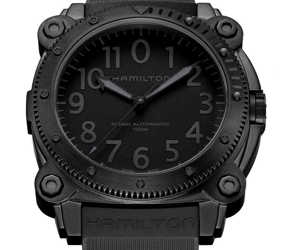 哈密爾頓卡其色海軍零以下鈦金屬-復(fù)刻表