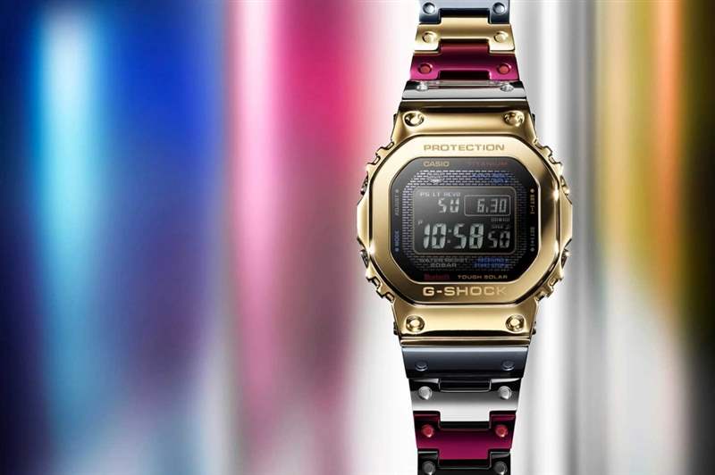 Casio全新G-Shock GMW-B5000TR-9登場(chǎng)｜混色鈦合金鏈帶極搶鏡-復(fù)刻表