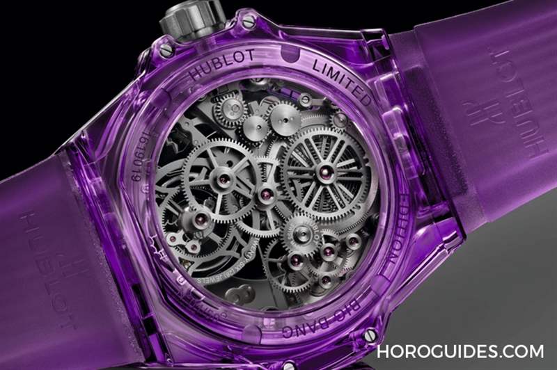 宇舶Hublot推出全球首見紫色藍(lán)寶石腕表&旗下第一款鈦金屬鏈帶-復(fù)刻表
