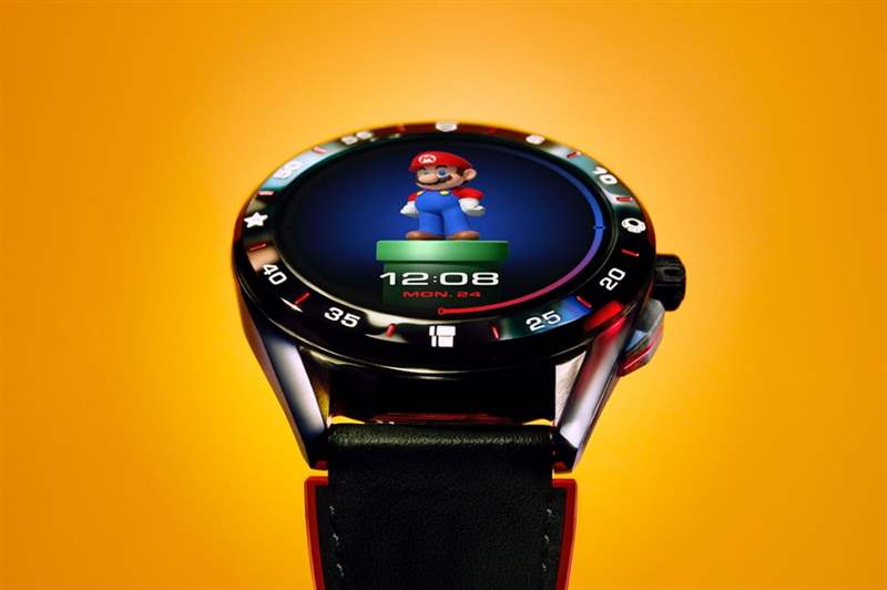 泰格豪雅TAG Heuer聯(lián)乘《Super Mario》 Mario穿梭于Connected智能腕表之中-復(fù)刻表