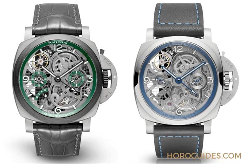 華麗撞色！紅金殼配鍍藍(lán)面｜Panerai Luminor陀飛輪兩地時(shí)間紅金腕表-PAM01060-復(fù)刻表