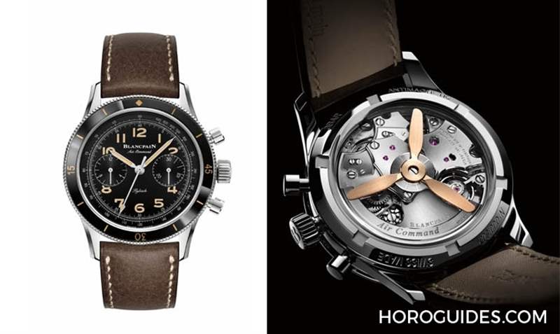 現(xiàn)代感十足！Blancpain Air Command Chronograph 藍(lán)面鈦金屬版-復(fù)刻表