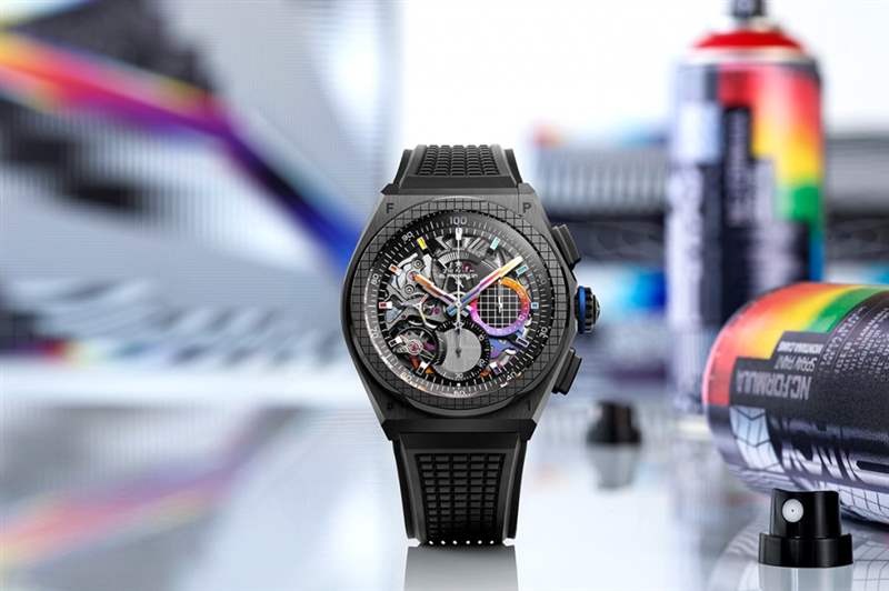 當(dāng)藝術(shù)呈現(xiàn)于表盤(pán)上|真力時(shí)Zenith DEFY 21 Felipe Pantone-復(fù)刻表