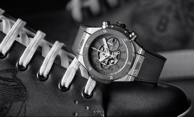 冷調(diào)工業(yè)風(fēng)宇舶HUBLOT Big Bang Unico Berluti冷灰計時碼表-復(fù)刻表