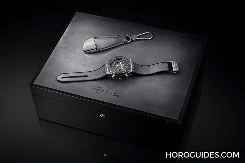 冷調(diào)工業(yè)風(fēng)宇舶HUBLOT Big Bang Unico Berluti冷灰計時碼表-復(fù)刻表