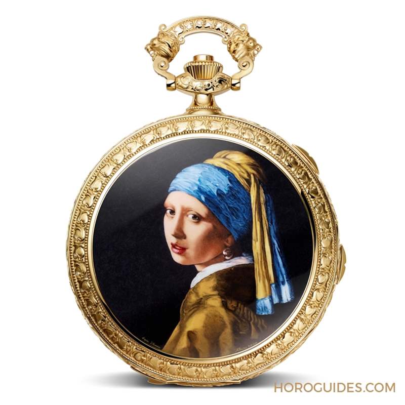 以《戴珍珠耳環(huán)的少女》入作：江詩丹頓閣樓工匠西敏寺鐘聲自鳴報時懷表Tribute to Johannes Vermeer-復(fù)刻表