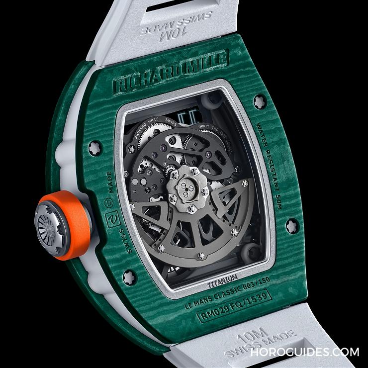 以賽事識(shí)別配色入作！第八款Richard Mille RM 029利曼經(jīng)典賽腕表亮相-復(fù)刻表