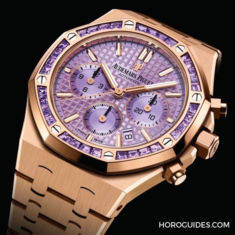 紫水晶圈！霜金彩虹圈！這是愛彼皇家橡樹表系里的盛世美顏-復刻表