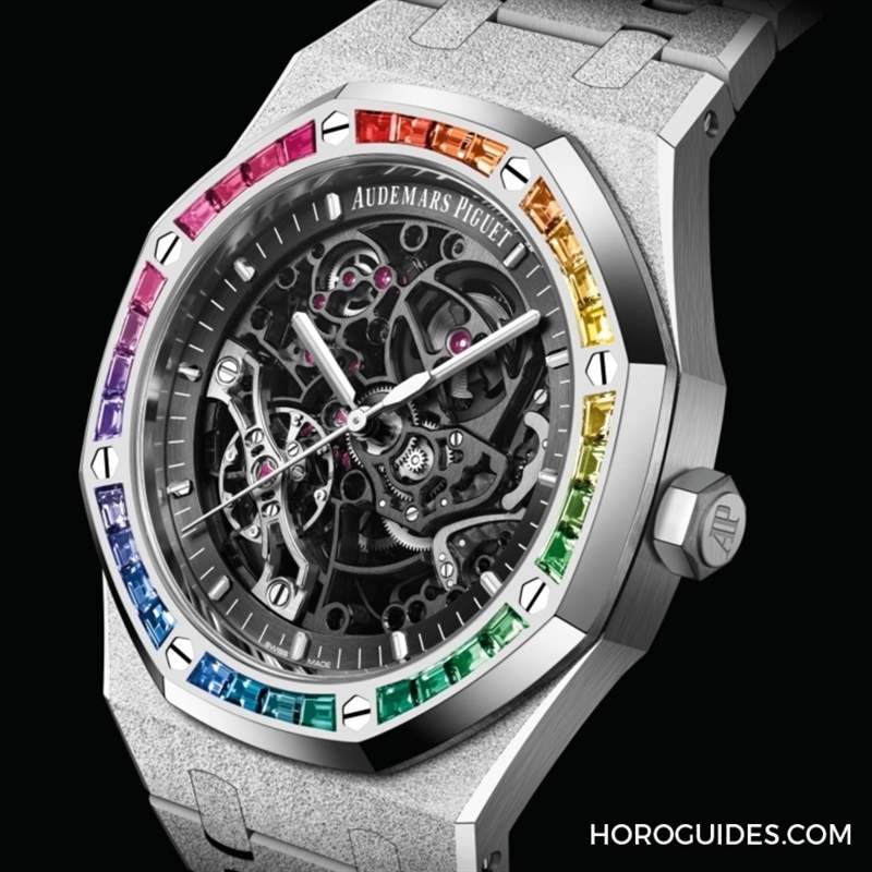 紫水晶圈！霜金彩虹圈！這是愛彼皇家橡樹表系里的盛世美顏-復刻表