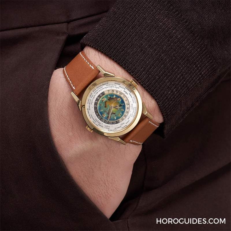 拍賣會首見，估價(jià)逾350萬瑞郎！百達(dá)翡麗罕見Ref.2523 世界時(shí)間琺瑯面腕表-復(fù)刻表