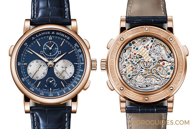 朗格Triple Split三追針計(jì)時(shí)，推出貴氣藍(lán)金新色-復(fù)刻表