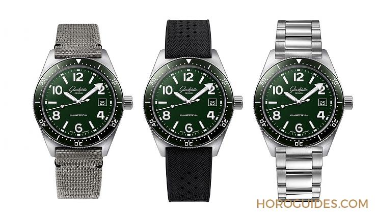 全新蘆葦綠面盤亮相，Glashütte Original SeaQ潛水表推出新色-復刻表