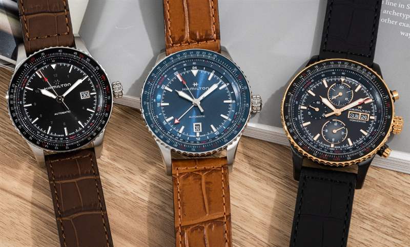 真男人的飛行三部曲｜漢米爾頓卡其航空Converter系列三針日期、計(jì)時(shí)與兩地時(shí)間-復(fù)刻表