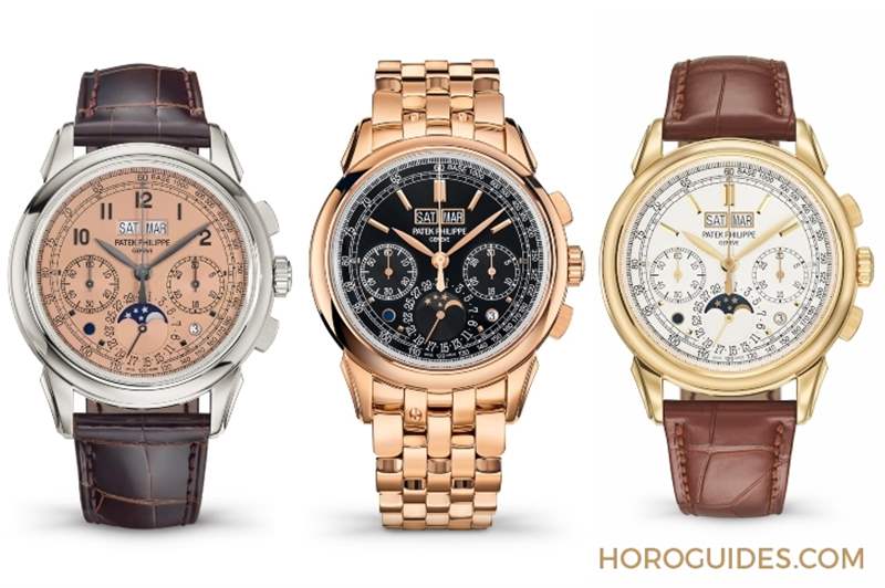 貴金屬家族全員到齊|百達(dá)翡麗5270J-001萬(wàn)年歷計(jì)時(shí)碼表-復(fù)刻表