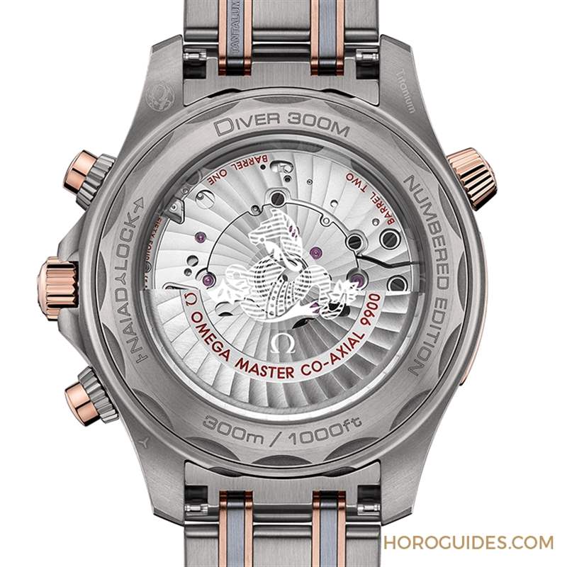 三種材質(zhì)精湛融合！歐米茄大師天文臺海馬潛水300米計時碼表-復(fù)刻表
