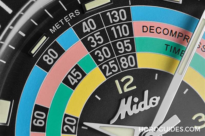 這只「彩虹圈」好復(fù)古！MIDO Ocean Star海洋之星減壓復(fù)刻1961限量表-復(fù)刻表