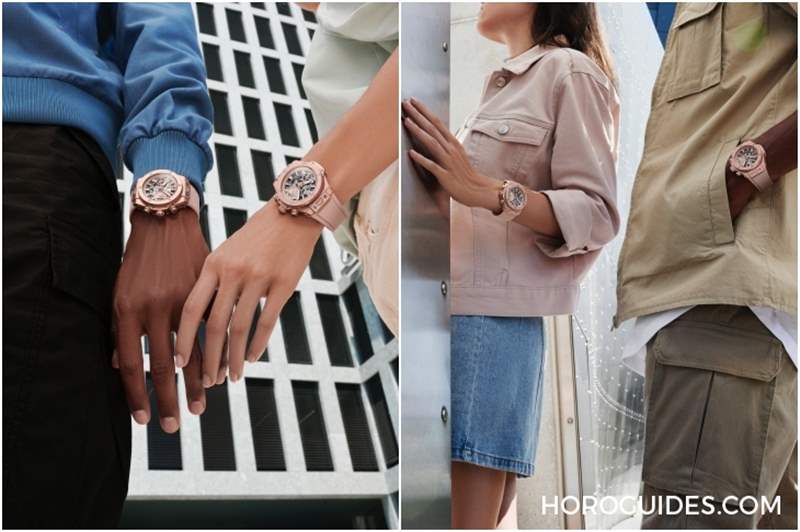 顏色無性別之分！HUBLOT Big Bang千禧粉腕表為兩性而生-復(fù)刻表