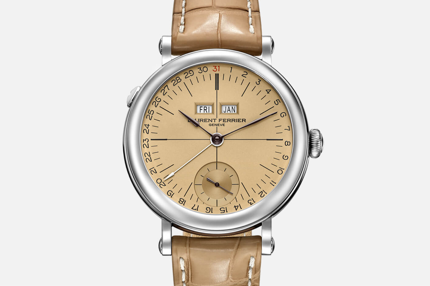 限量5枚！Laurent Ferrier Galet年歷校片復(fù)古手表-復(fù)刻表