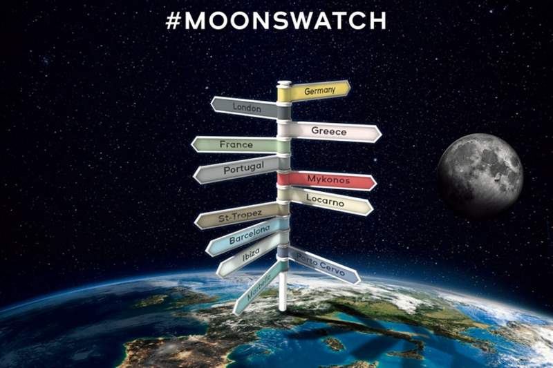 11顆移動(dòng)的行星！Swatch MoonSwatch的歐洲夏季巡演-復(fù)刻表