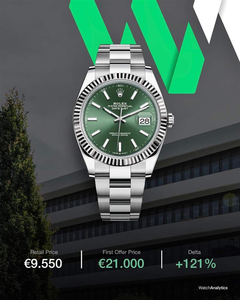 Rolex綠面手表Datejust、Day-Date首波行情曝光228238炒逾百萬(wàn)-復(fù)刻表