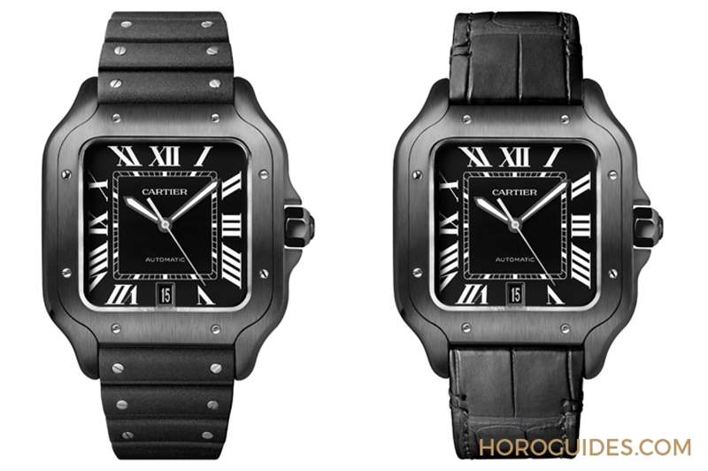 黑魂模式啟動！卡地亞Santos de Cartier大型款-復(fù)刻表