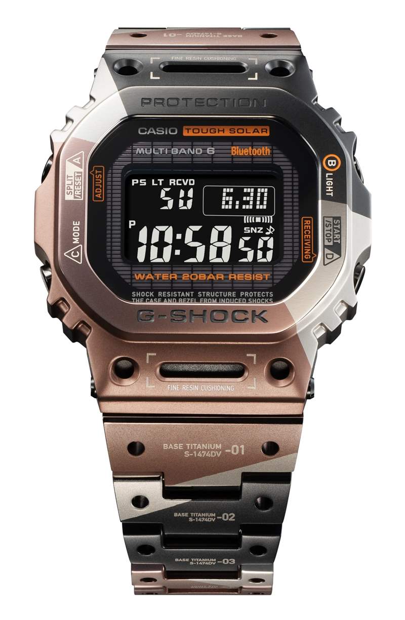 G-SHOCK將VR風(fēng)格融入經(jīng)典款手表鈦金屬幾何迷彩營造未來軍事感-復(fù)刻表