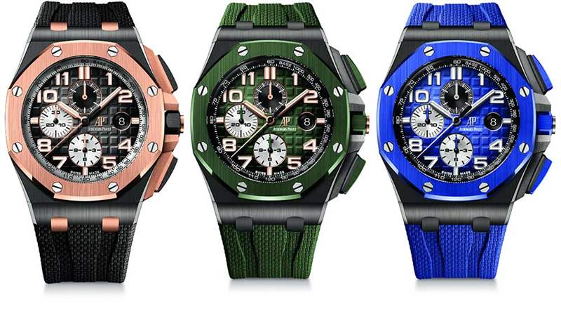 愛(ài)彼ap皇家橡樹(shù)離岸煙熏表盤，男士們的顏色-復(fù)刻表