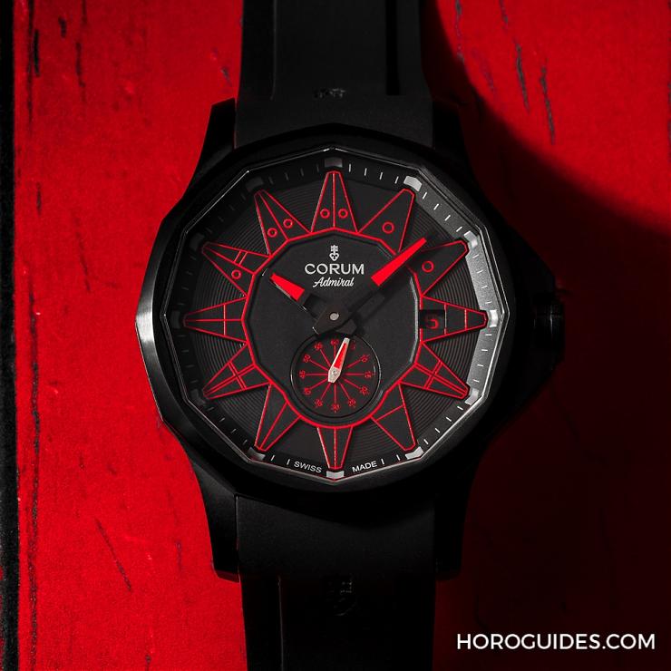黑潮涌現(xiàn)，五色齊發(fā)｜Corum Admiral 42 Automatic Full Black-復刻表