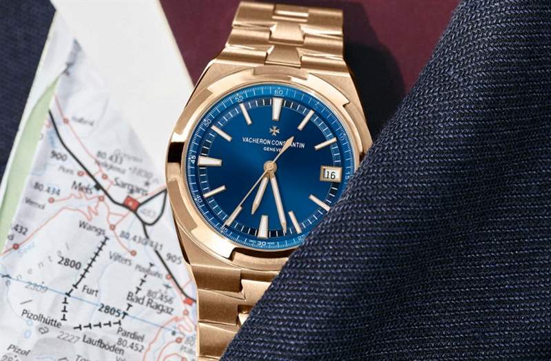 江詩丹頓2020新作！ Vacheron Constantin Overseas自動上鏈腕表帶來典雅粉紅金X藍面設(shè)定