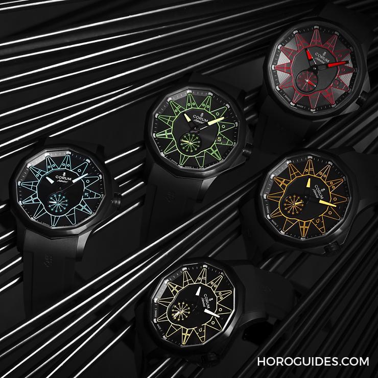 黑潮涌現(xiàn)，五色齊發(fā)｜Corum Admiral 42 Automatic Full Black-復刻表