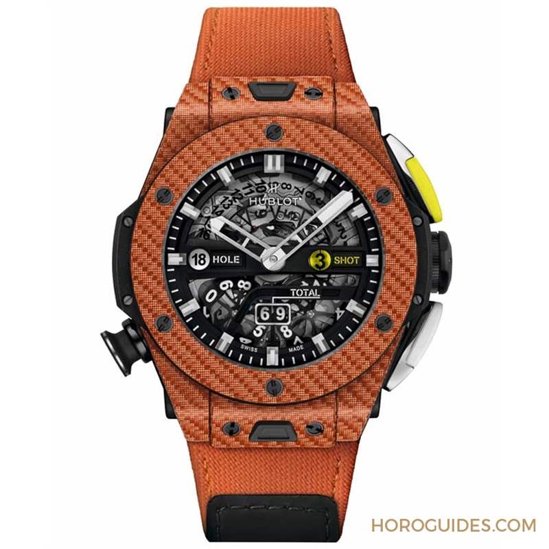 橘色、超輕量、可計桿數(shù)，Hublot Big Bang Unico高爾夫球表新色亮相-復刻表