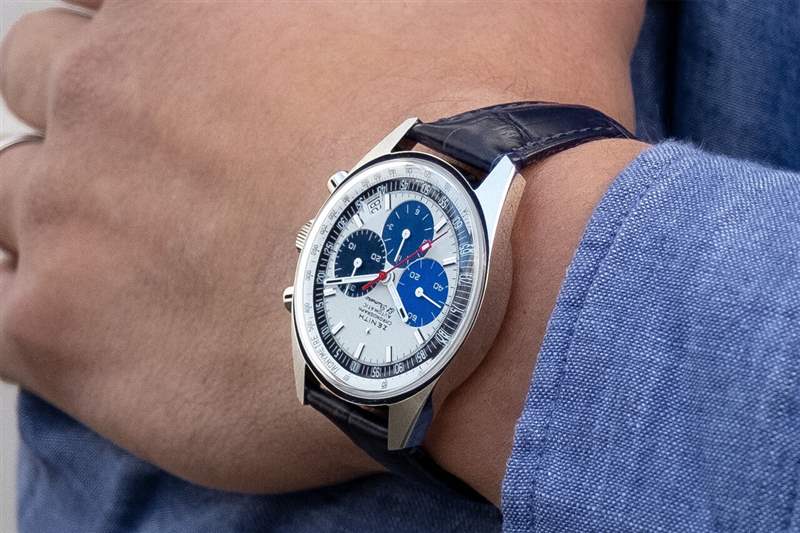 真力時(shí)38毫米三小盤(pán)計(jì)時(shí)腕表03.Z386.400/60.C843-復(fù)刻表