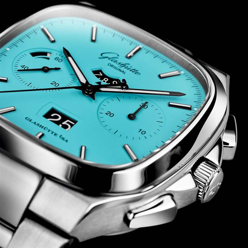 華麗復古新色登場！格拉蘇蒂原創(chuàng)Seventies大日期計時碼表限量版-復刻表