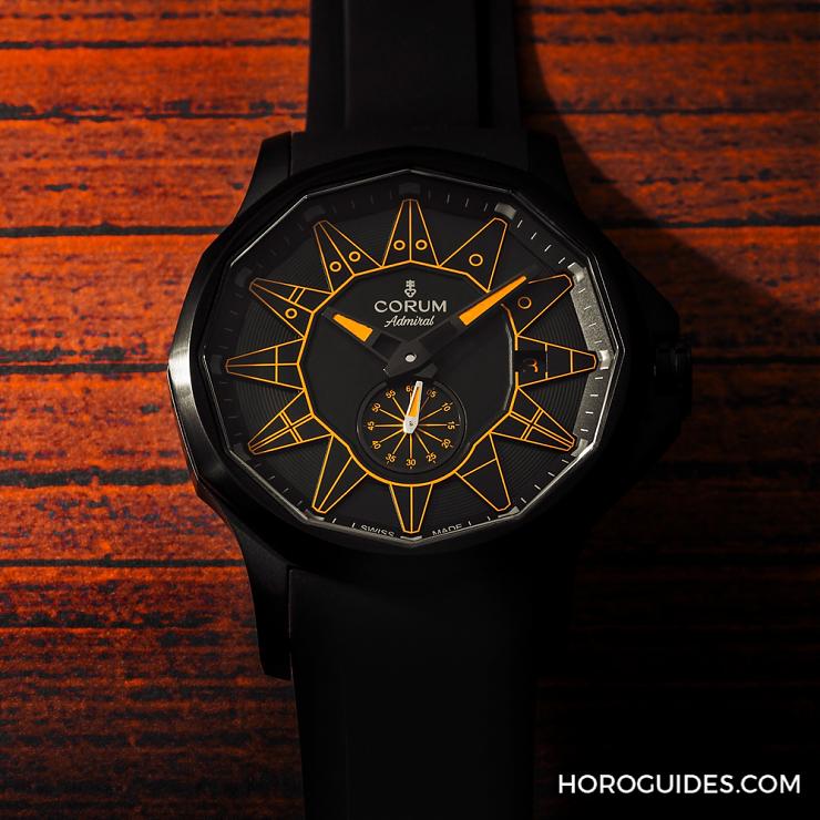 黑潮涌現(xiàn)，五色齊發(fā)｜Corum Admiral 42 Automatic Full Black-復刻表