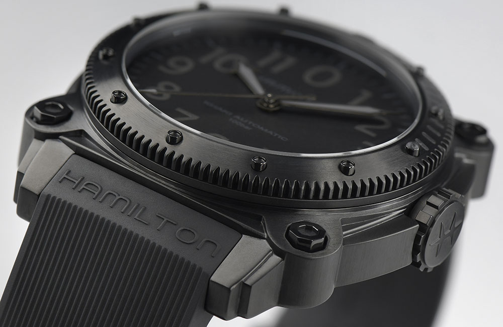 哈密爾頓卡其色海軍零以下鈦金屬-復(fù)刻表