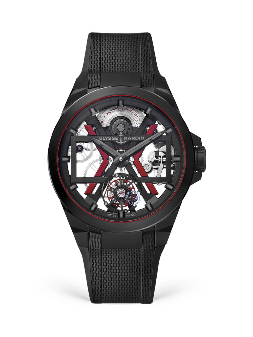 雅典表Ulysse Nardin Blast系列1723-400經(jīng)典機(jī)械設(shè)計腕表-復(fù)刻表