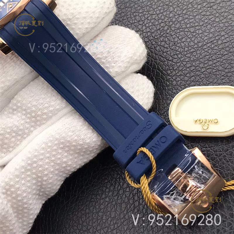 VS廠歐米茄海馬300「尊享版」全玫瑰金藍盤復(fù)刻表做工怎么樣-復(fù)刻表