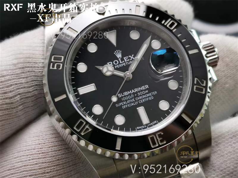 RXF廠勞力士黑水鬼復刻表對比正品怎么樣-復刻表