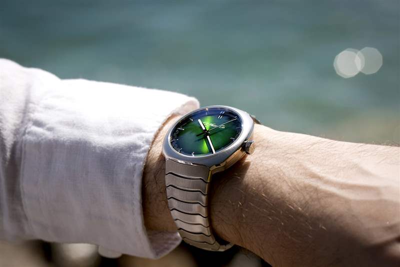 獨特的綠色表盤手表H. Moser & Cie Streamliner-復(fù)刻表