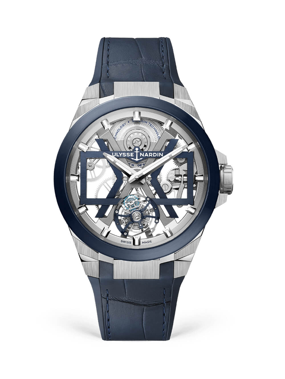 雅典表Ulysse Nardin Blast系列1723-400經(jīng)典機(jī)械設(shè)計腕表-復(fù)刻表