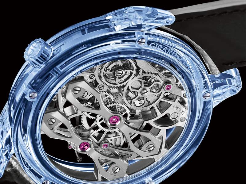 芝柏Quasar Azure限量版透視機械手表-復(fù)刻表