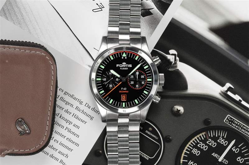 俄羅斯小眾手表富通Fortis Flieger F-43 Bicompax-復(fù)刻表