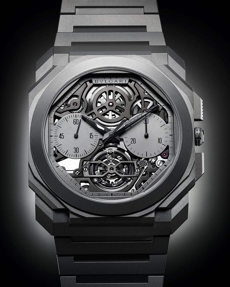 寶格麗新款Octo Finissimo-世界上最薄的計時鏤空陀飛輪腕表103295-復(fù)刻表