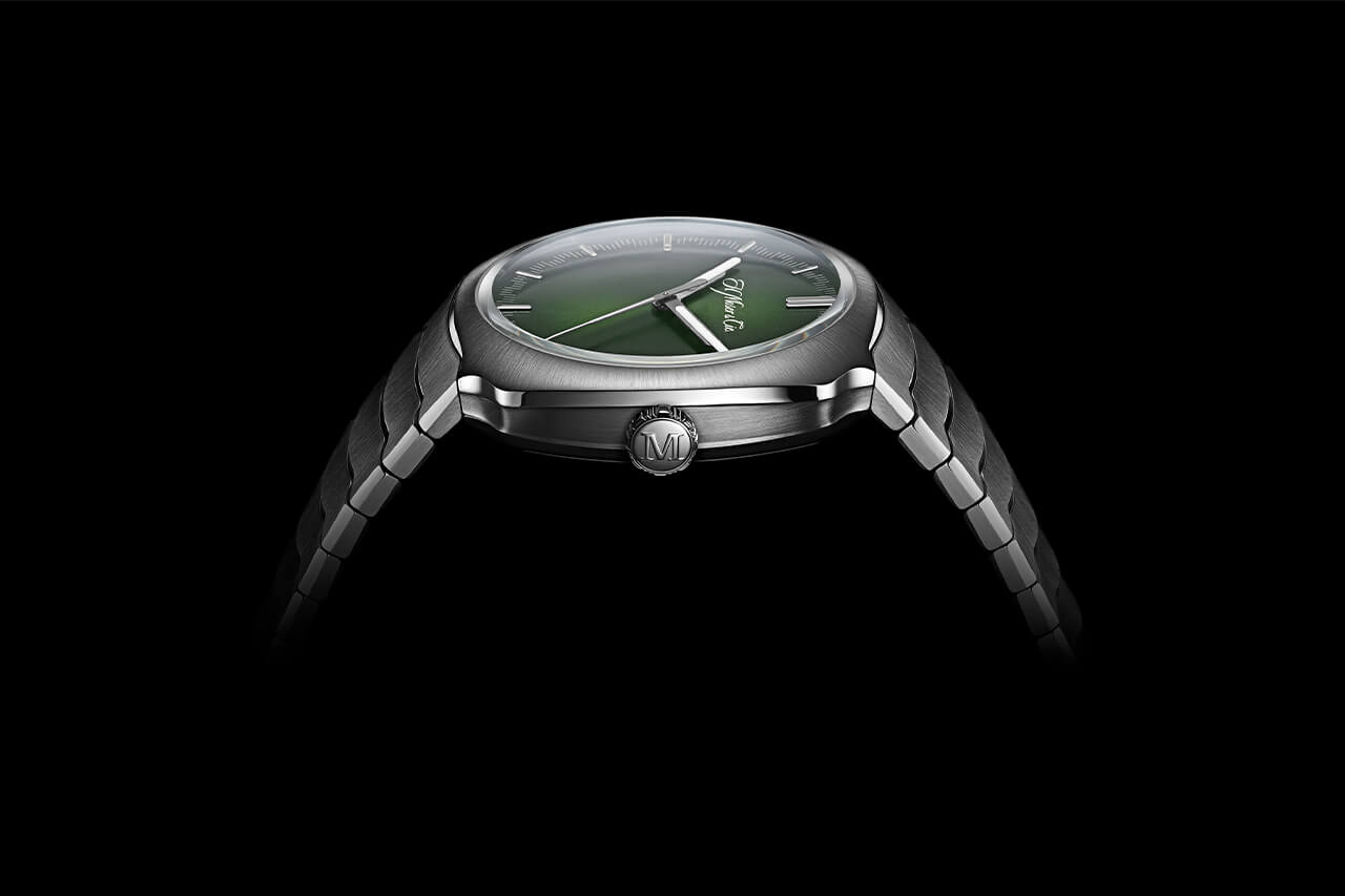 獨特的綠色表盤手表H. Moser & Cie Streamliner-復(fù)刻表