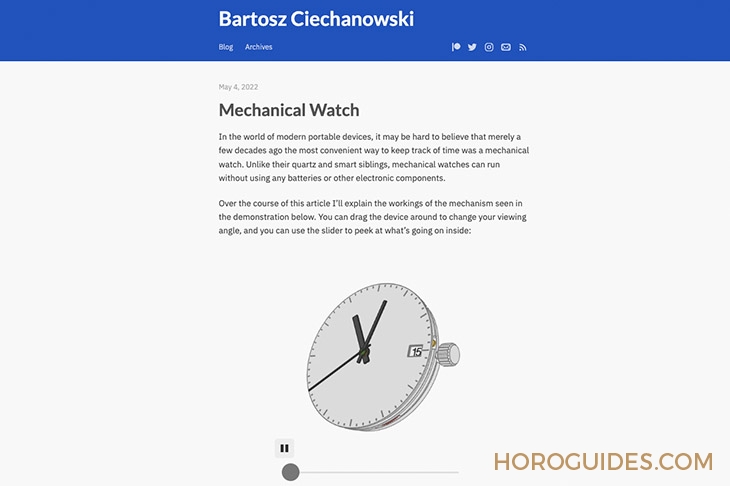 這是最有趣、最有互動(dòng)性的鐘表文章：來(lái)自國(guó)外表友的機(jī)芯原理全面解析-復(fù)刻表